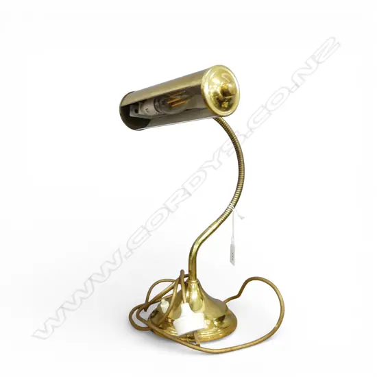 BRASS DESKTOP BANKERS LAMP H.370mm