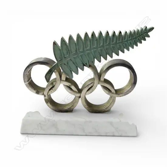 METAL & MARBLE NZ OLYMPICS ORNAMENT H.210mm