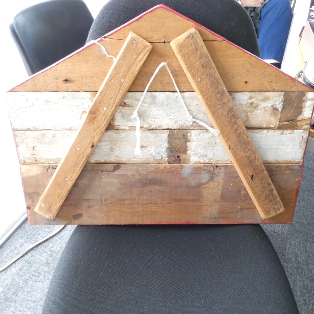 VINTAGE STYLE HAND PAINTED LAWYER'S SIGN 460x620mm Image 1++