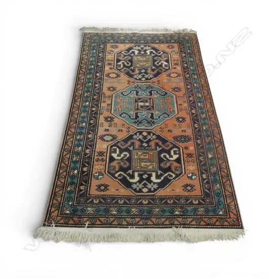 HAND KNOTTED WOOL PILE RUG 1960x1160mm