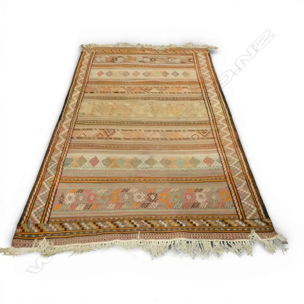 FLAT WEAVE WOOL PILE RUG 2700x1580mm Image 1++