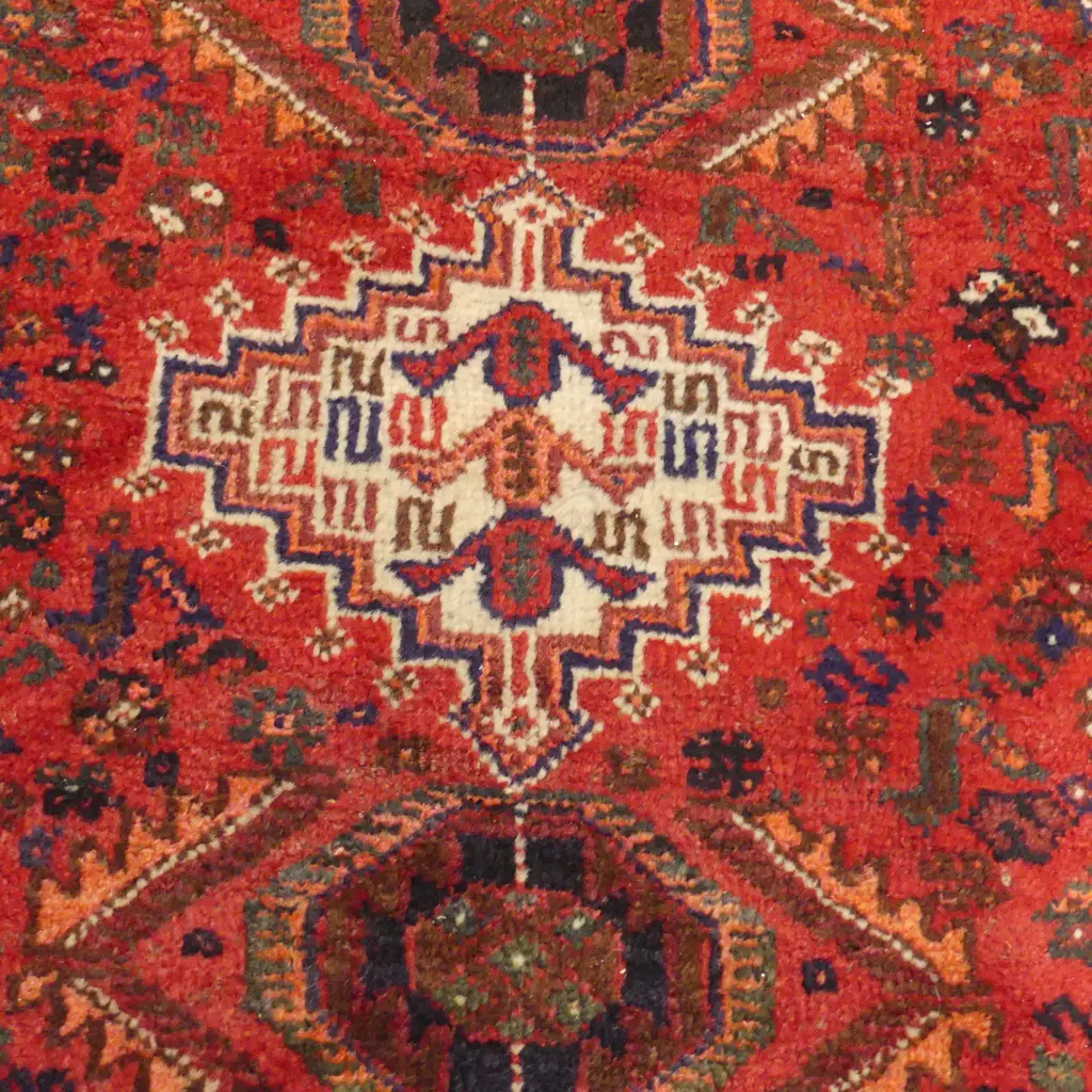 PERSIAN AND KNOTTED ALL WOOL RUG 1850x1150mm Image 1++