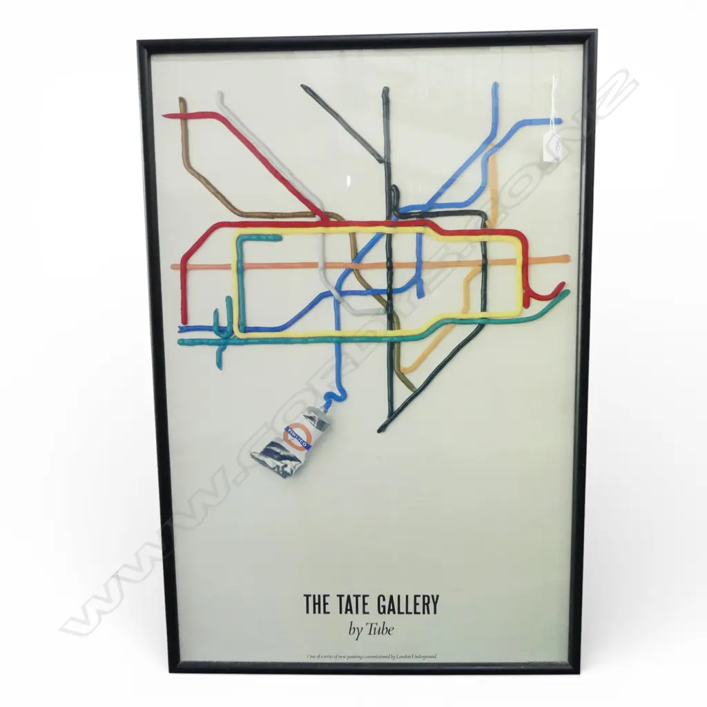 PRINT 'THE TATE GALLERY' 'by Tube'750 x 500mm Image 1++
