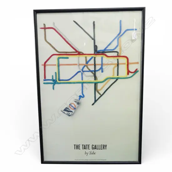 PRINT 'THE TATE GALLERY' 'by Tube'750 x 500mm