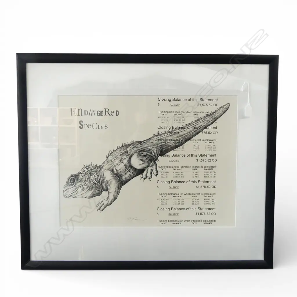 JOHN TARLTON LTD ED. PRINT 'Endangered Species' 7/115 425x570mm Image 1++