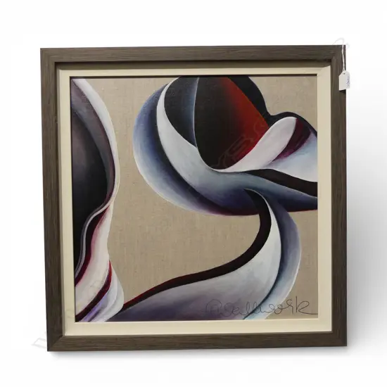 CLAIRE WALLWORK 'THE RHYTHM OF RAIN' MIXED MEDIA 495x495mm