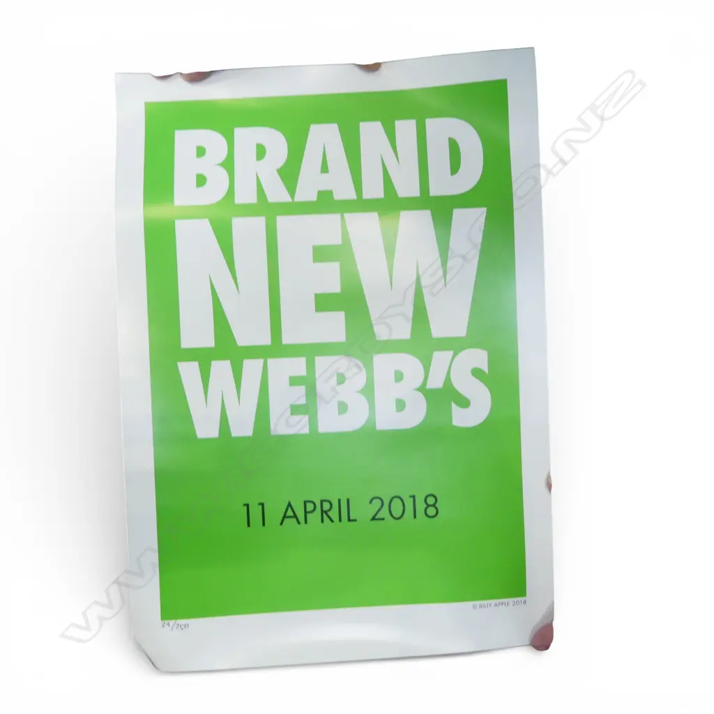 BILLY APPLE BRAND NEW WEBBS 39/250 950 X4200 MM Image 1++