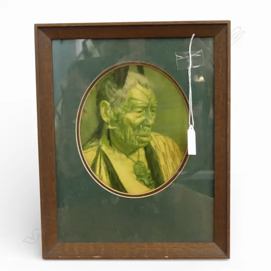 CHARLES GOLDIE TUMAI TAWHITI PRINT 160x140mm