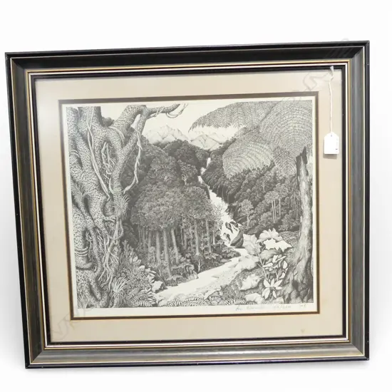 REI HAMON, UNTITLED 1978, LITHOGRAPH ED. 190/600, 355 X 410mm (FRAMED)