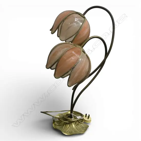 DOUBLE FLOWER TABLE LAMP H.540mm