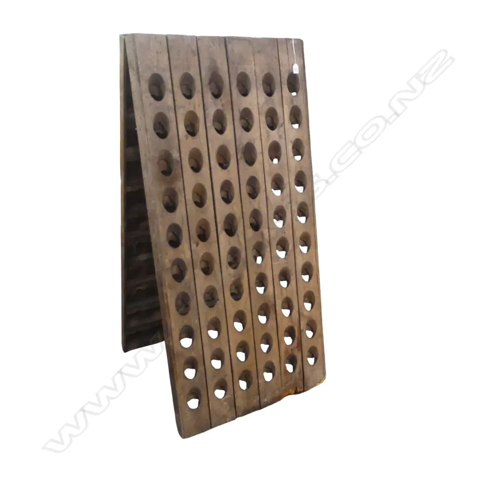 ANTIQUE FRENCH OAK RIDDLING RACK faults H.1480mm Image 1++