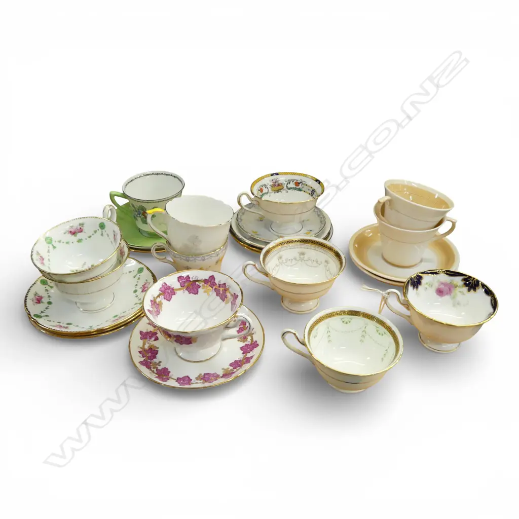 12 SHELLEY CHINA C/SS MIXED PATS Image 1++