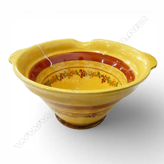 TERRE FRANCE GLAZED POTTERY MIXING BOWL H.145mm