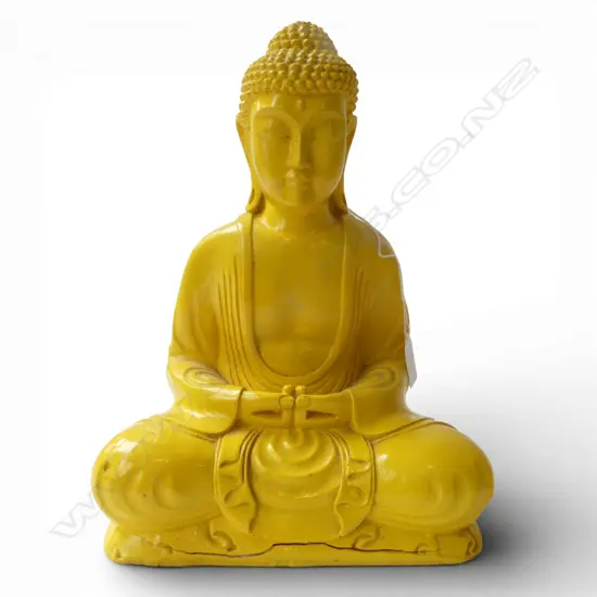 YELLOW RESIN BUDDHA H.310mm FAULTS