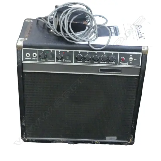RANDALL RG-80 112SC AMPLIFIER; Recent repair and modification by Paul Crowther, ex Midge Marsden collection
