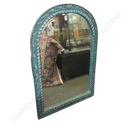 LG BEVEL EDGE MIRROR in carved wood frame 1150x810mm