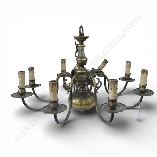 8 ARM BRASS CHANDELIER W.700mm