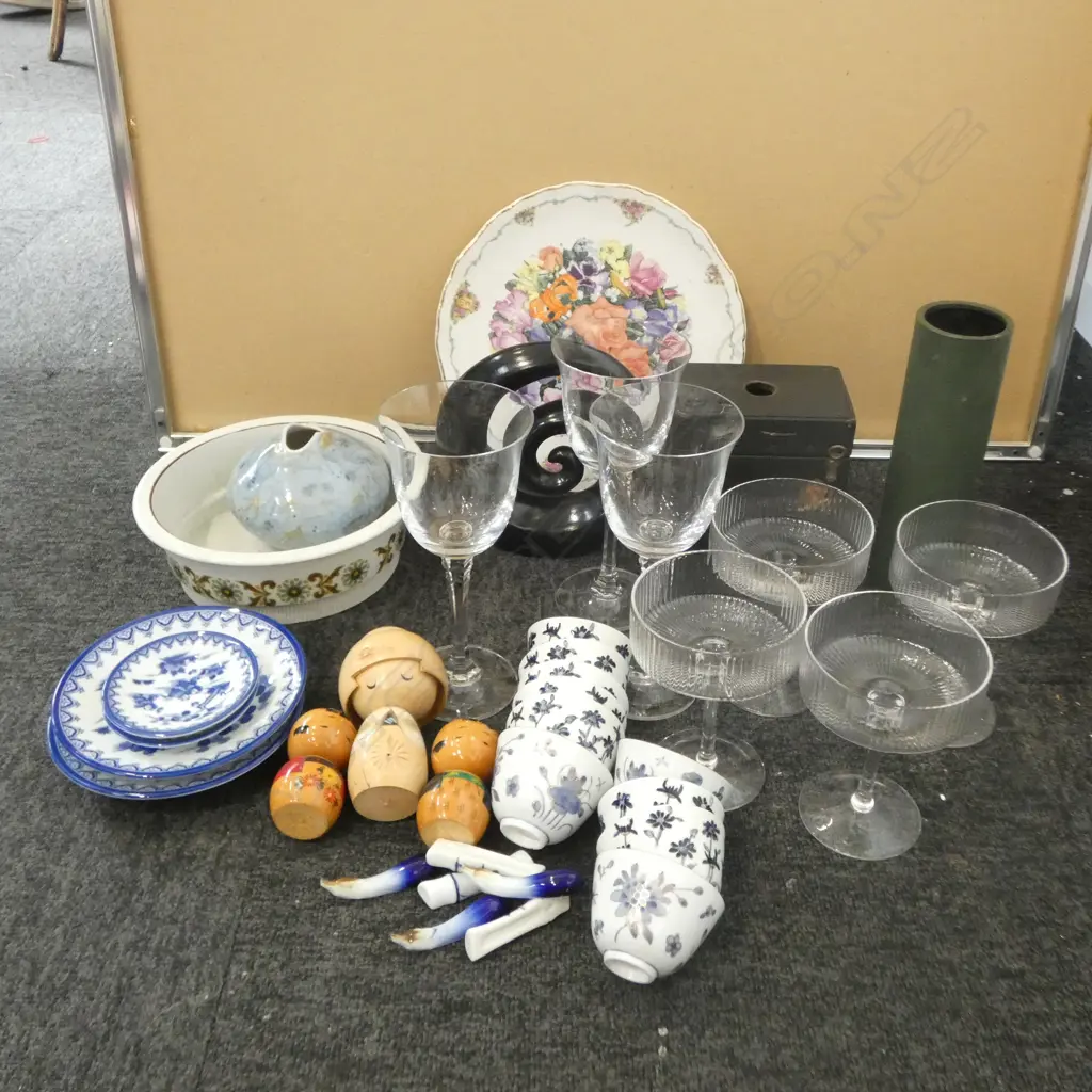 ASST. ORIENTAL CHINA + DOLLS & BOX BROWNIE CAMERA ETC Image 1++