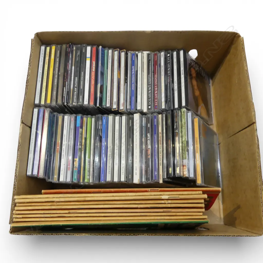 ASST. CDs (54 APPROX) + 10 1940s HOBBIES ILLUSTRATED MAGAZINES Image 1++