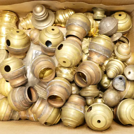 ANTIQUE BRASS BED PIECES