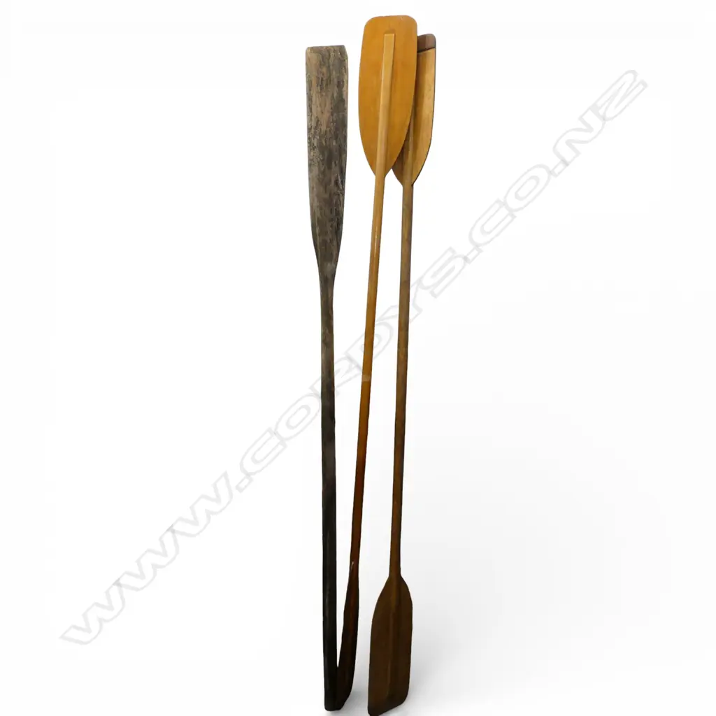 3 WOODEN OARS L.2200mm Image 1++