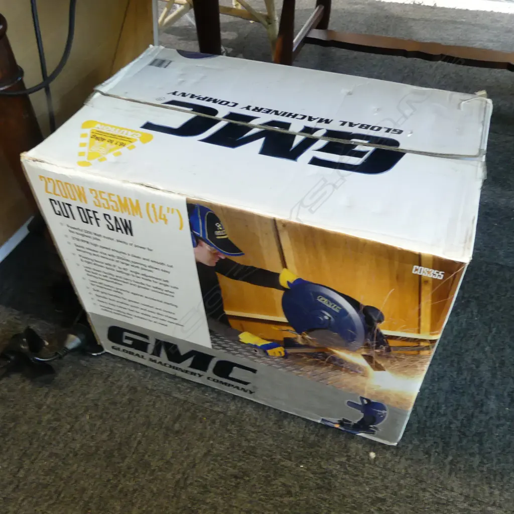 GMC 2200W 355MM CUT OFF SAW, BOXED Image 1++