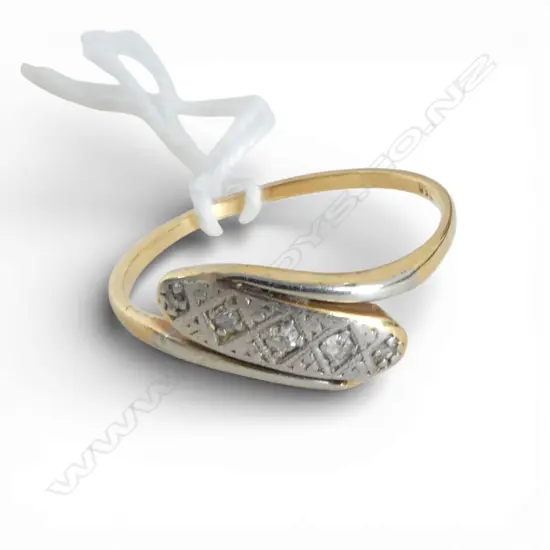 18CT  OLD DIAMOND RING 2.5gms SIZE T