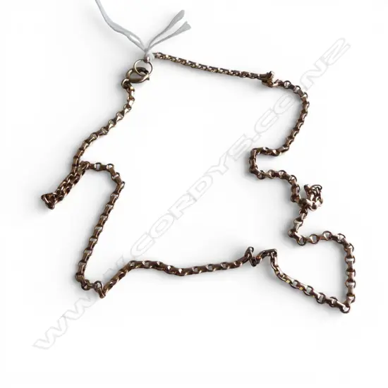 OLD 9ct ROSE GOLD NECK CHAIN L.440mm. 7gms