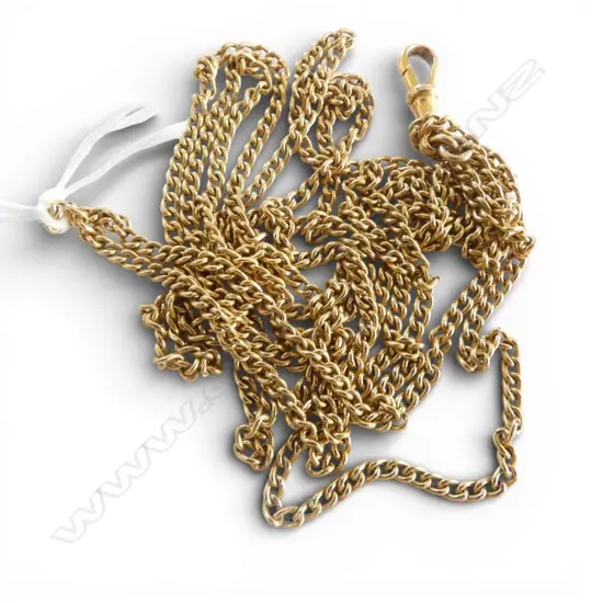 15ct YG CURB MUFF CHAIN 1315mm 25.89 GRAM
