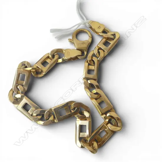 9ct YG BRACELET L.210mm 19.9gms
