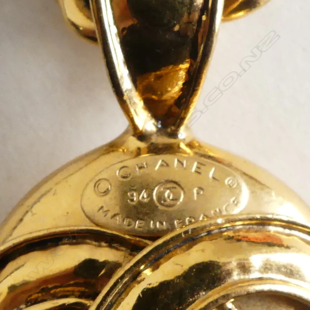 CHANEL GP PENDANT NECKLACE L.500mm MADE IN FRANCE + BOX Image 1++