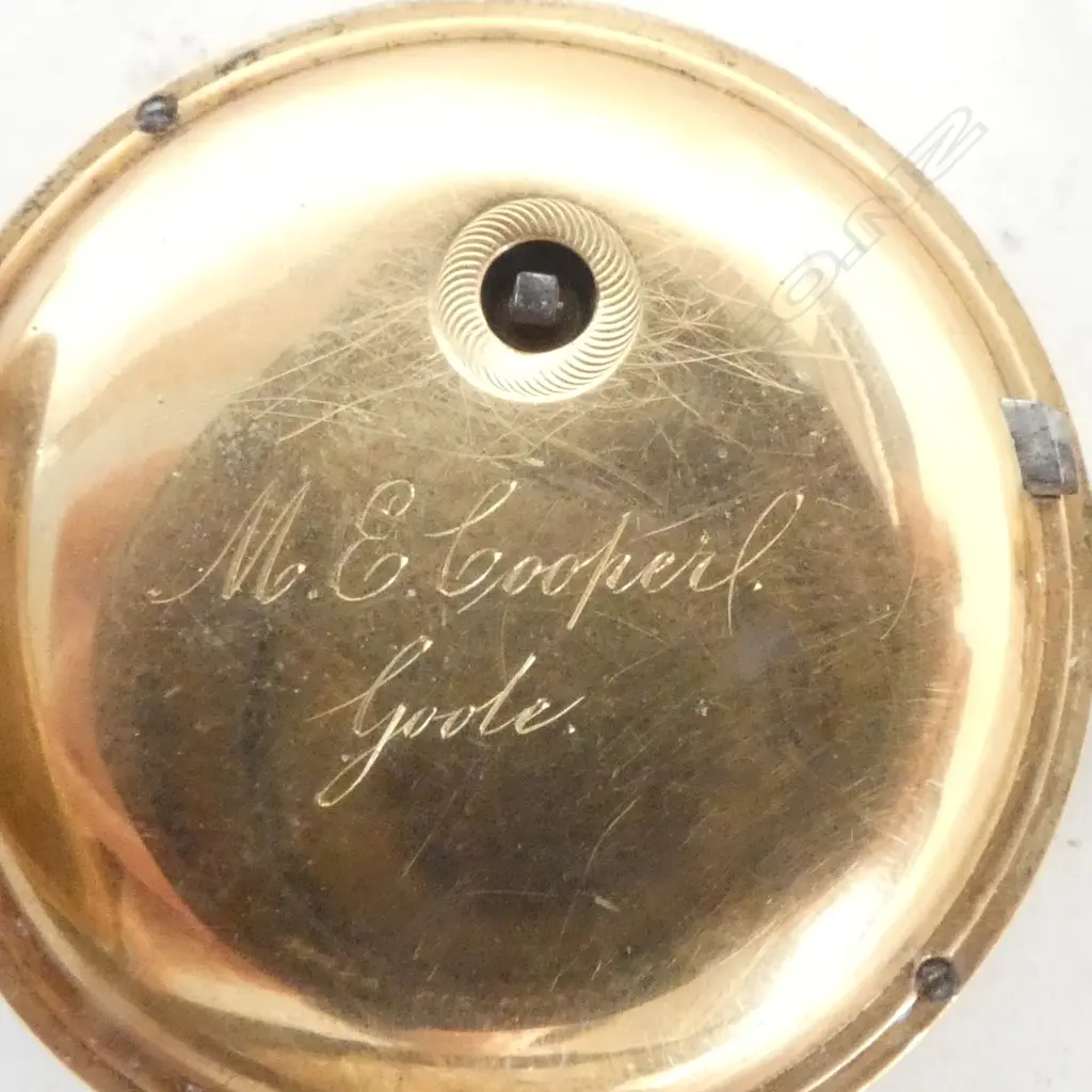 VICTORIAN Collings & Wallis 18ct YELLOW GOLD open face POCKET WATCH fusee movement 48.7gms Image 1++