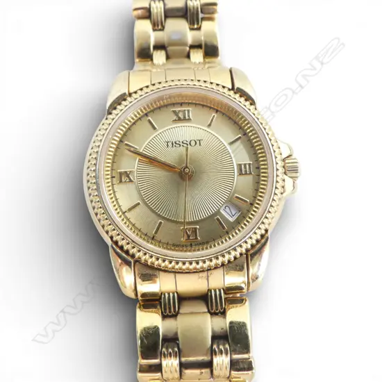  WOMEN’S TISSOT GOLD COLOURED DRESS WATCH