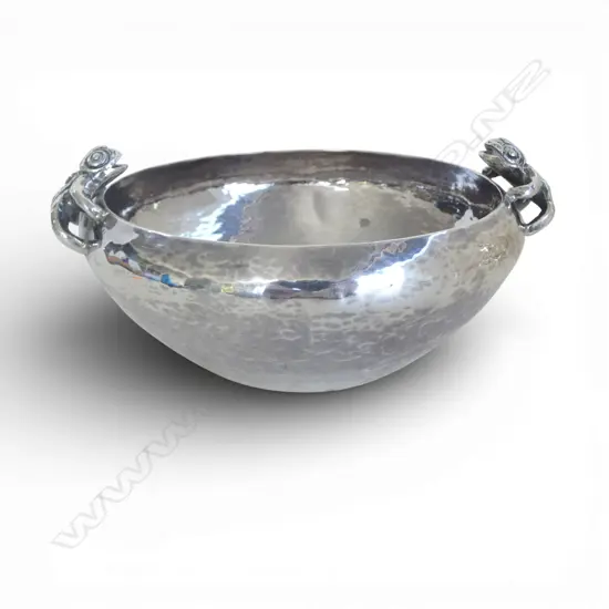 PERUVIAN 'KHOLER' STERLING SILVER HAMMERED BOWL 219gms