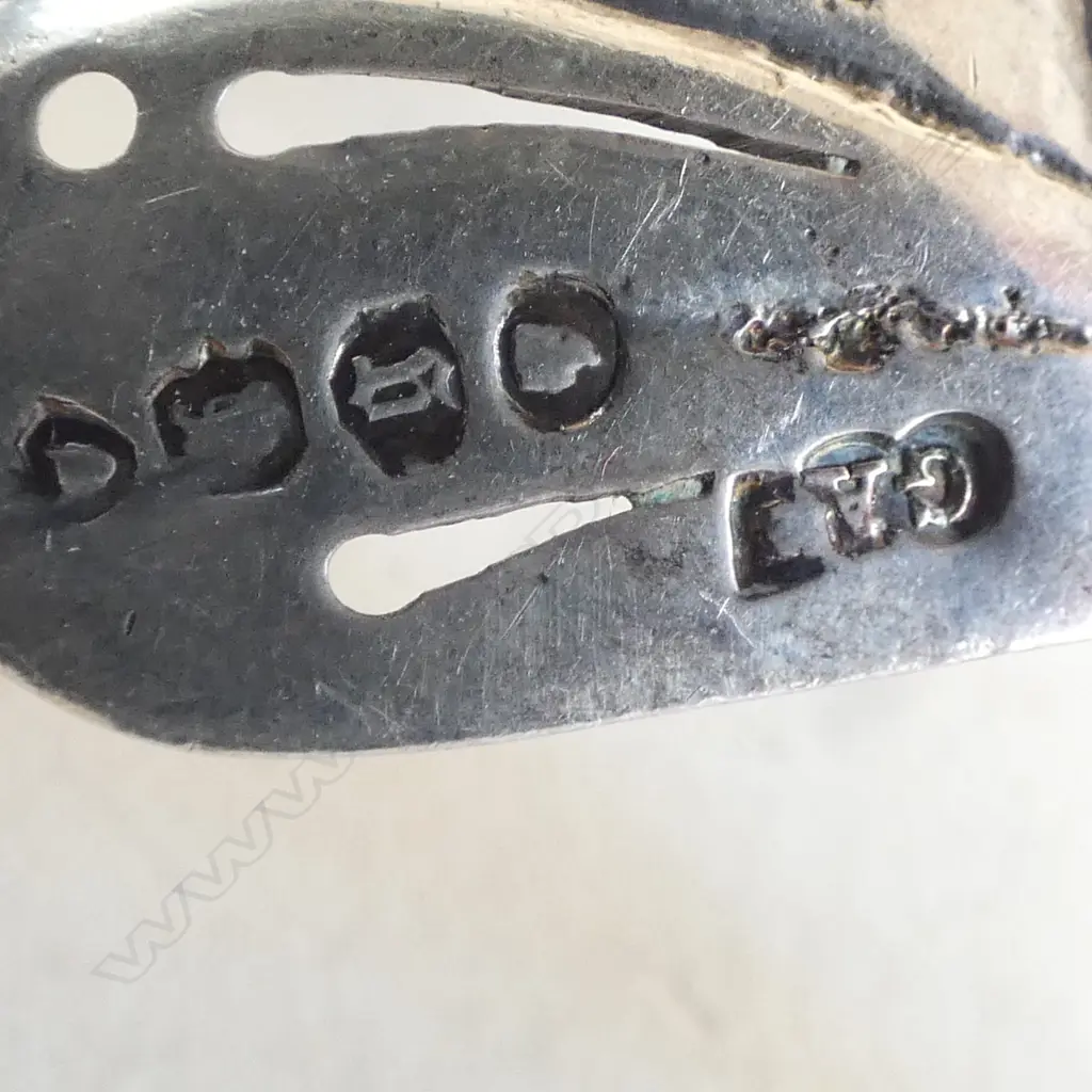 VICTORIAN SILVER APOSTLE SIFTING SPOON gilded pierced bowl. 26gms Image 1++