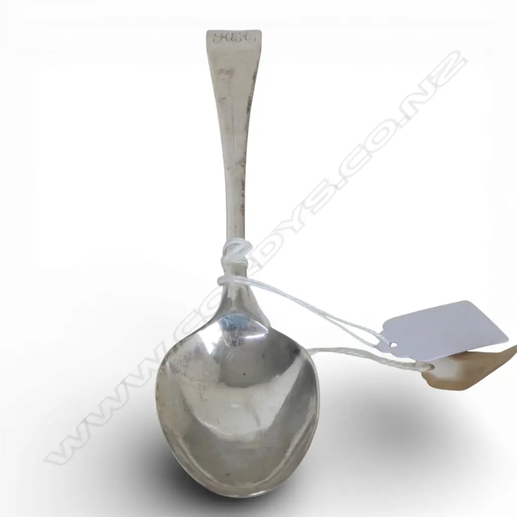 GEORGIAN SILVER BOTTOM MARKED TABLESPOON London 1772 by Thomas Chawner 58gms Image 1++