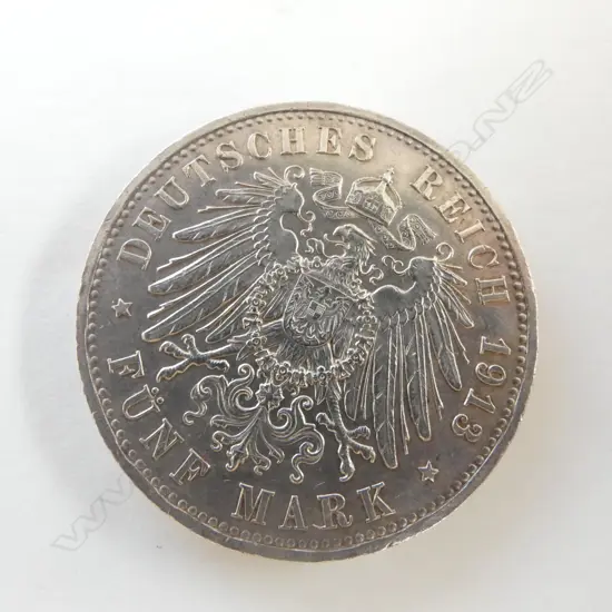 1913 GERMAN SILVER RIECH MARK 27GMS