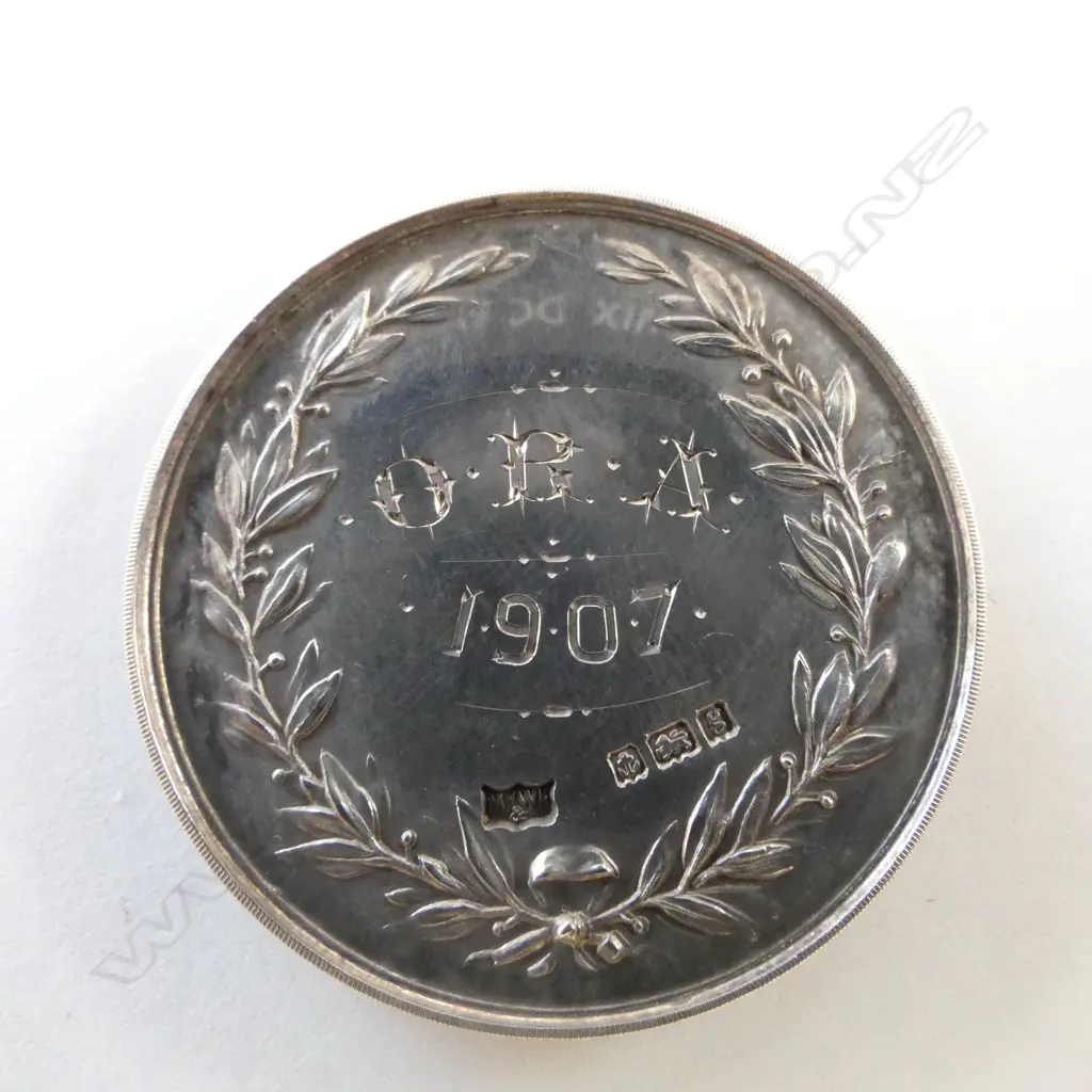 CASED SILVER FIELD FIRING MEDAL, MAPPIN & WEBB, BIRM.1906, 15.35gm Image 1++