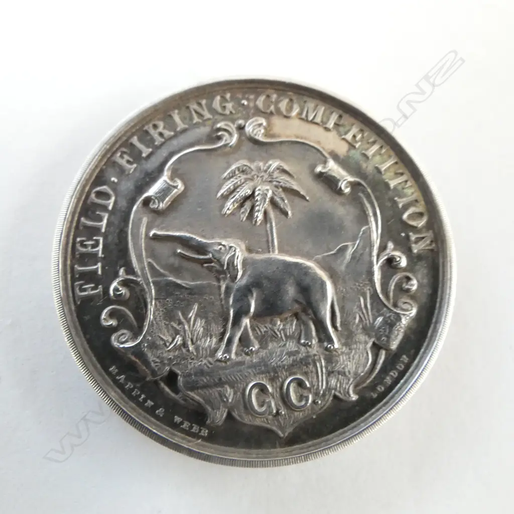 CASED SILVER FIELD FIRING MEDAL, MAPPIN & WEBB, BIRM.1906, 15.35gm Image 1++