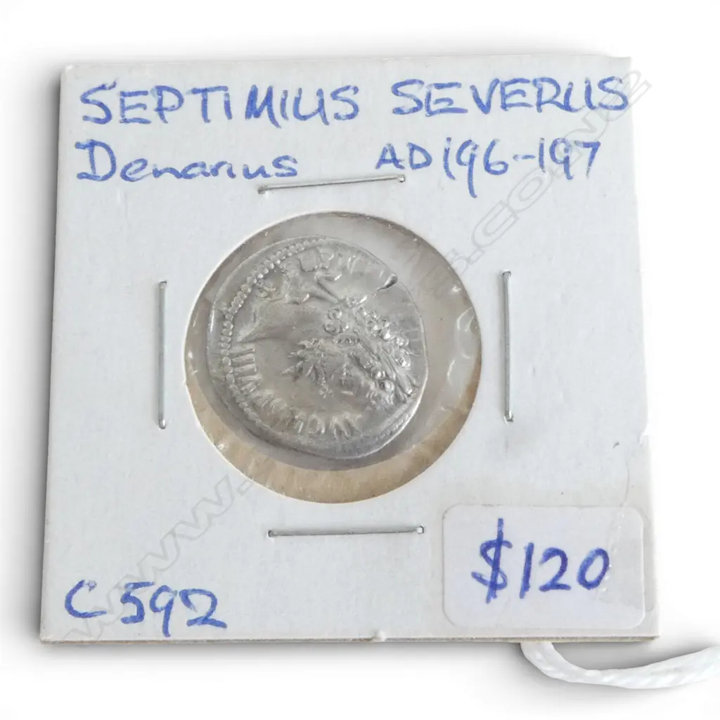 ROMAN COIN. SEPTIMIUS SEVERUS DENARIUS AD 196 Image 1++