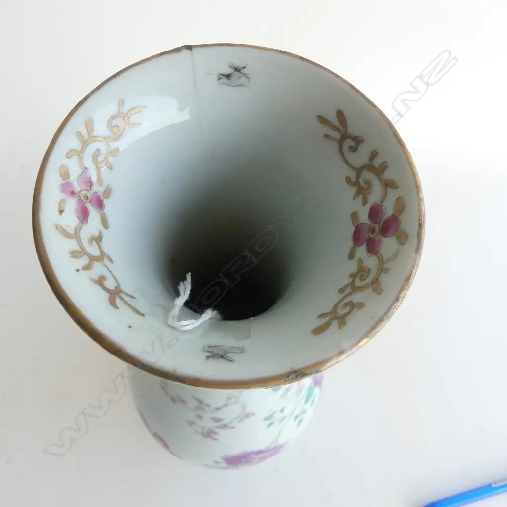 VINTAGE JAPANESE VASE repair & hairline crack H.365mm Image 1++