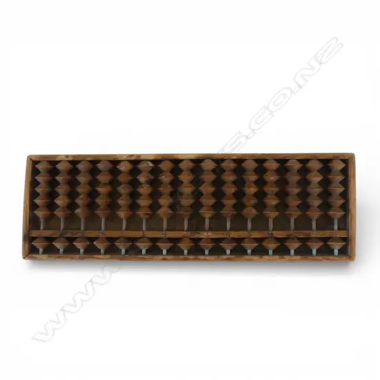 VINTAGE JAPANESE SOROBAN ABACUS, Japanese script on back 