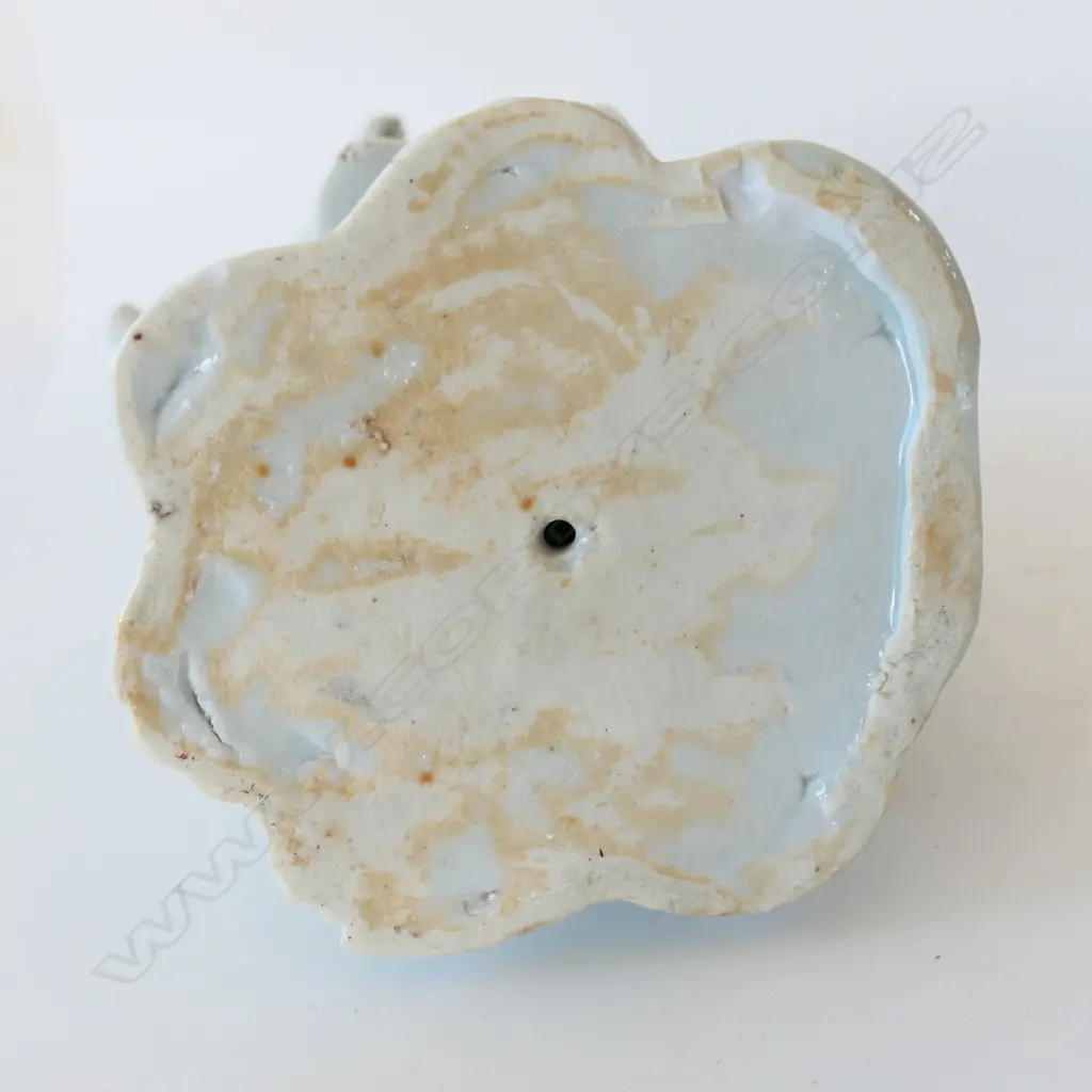 OLD BLANC DE CHINE KUANYIN, ON LOTUS THRONE, SOME LOSSES, H.240mm  Image 1++