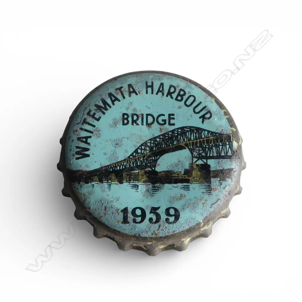 RARE WAITEMATA HARBOUR BRIDGE 1959 BOTTLE CAP 30 MM Image 1++