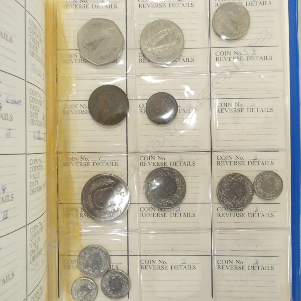 2 COIN ALBUMS; FIJI, N.Z., SOUTH AFRICA, NETHERLANDS, etc Image 1++