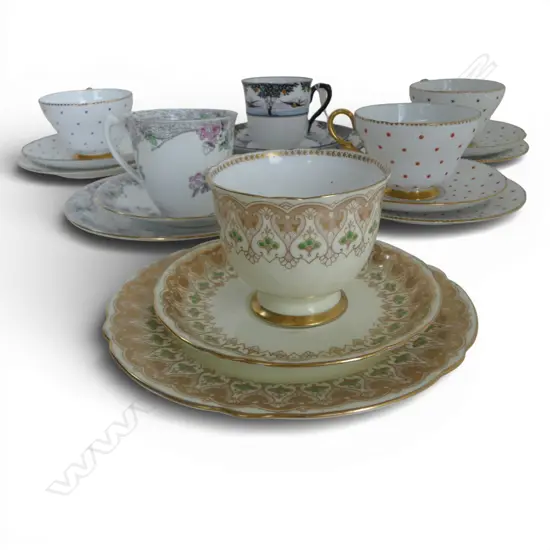 6 SHELLEY CHINA CSP SETS MIXED PATS