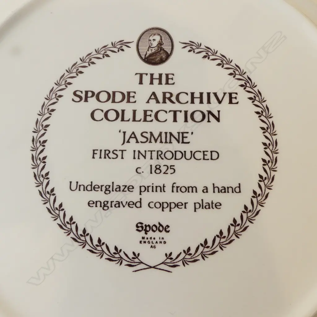 8 SPODE 'JASMINE' LG SHALLOW BOWLS 255mm dia Image 1++