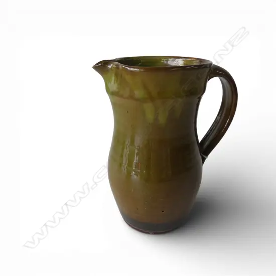 WINCHCOMB SIGNED STUDIO POTTERY TALL JUG H200MM