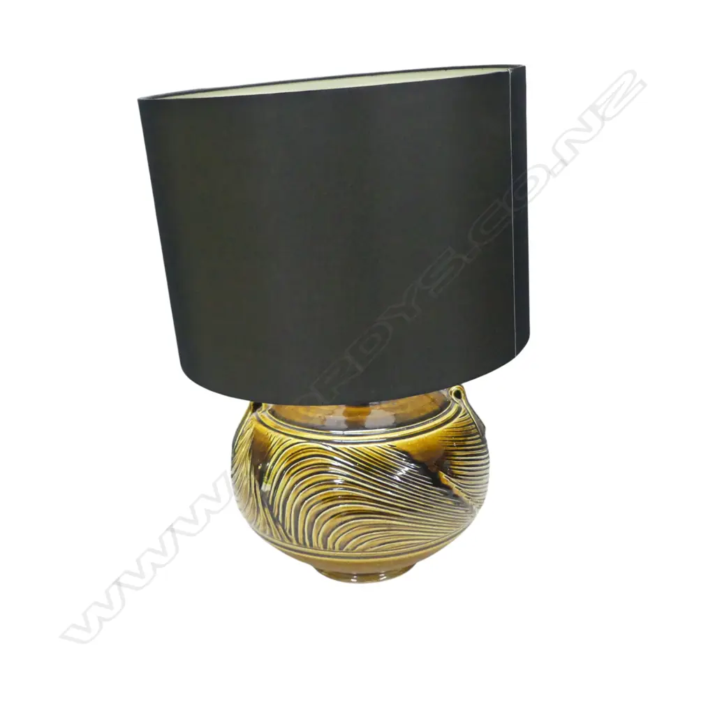 PETER ALGER STUDIO POTTERY POT converted to a table lamp H.500mm Image 1++