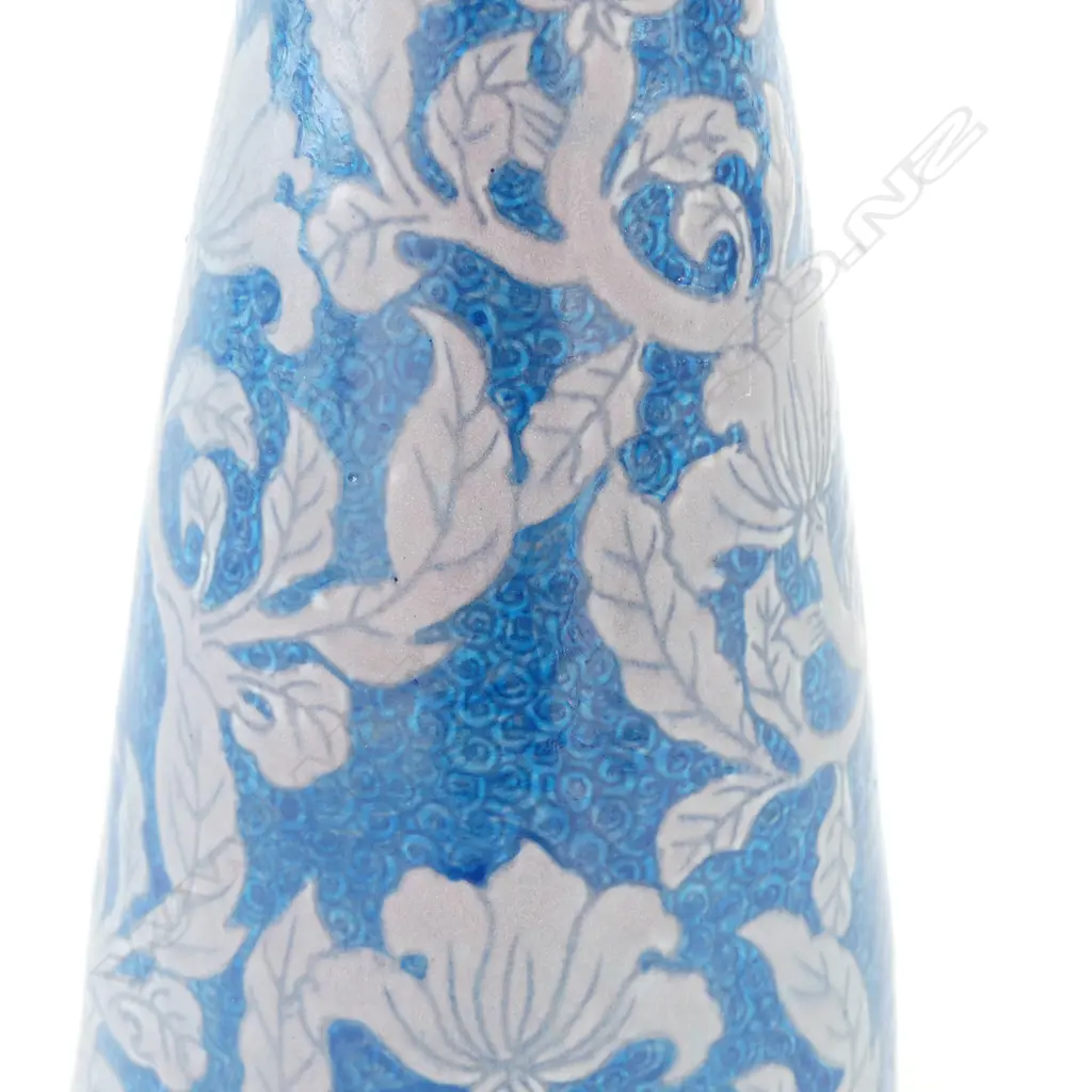KEUM SUN LEE BLUE & GREY CONICAL VASE, H.275mm Image 1++
